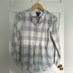 Lands End size 14 flannel top